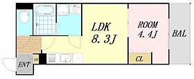 大阪府大阪市福島区吉野4丁目（賃貸アパート1LDK・4階・32.02㎡） その1