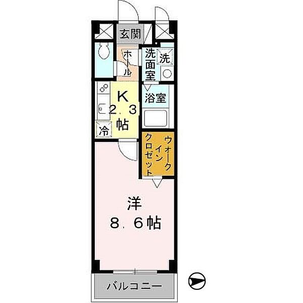 アプローズ 203｜奈良県大和郡山市南郡山町(賃貸マンション1K・2階・30.08㎡)の写真 その2