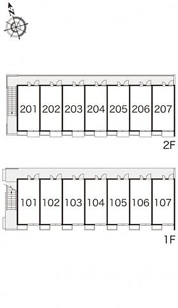 レオパレス夢一番館 207｜大阪府四條畷市二丁通町(賃貸アパート1K・2階・20.28㎡)の写真 その4