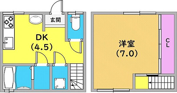 画像2:水廻りが充実の間取りですね。