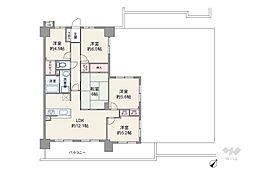 宝マンション鳴子 5LDKの間取図画像