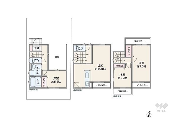 間取りを拡大表示
