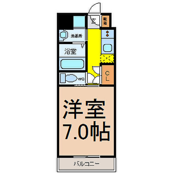 愛知県名古屋市名東区社台３丁目(賃貸マンション1K・2階・24.00㎡)の写真 その2