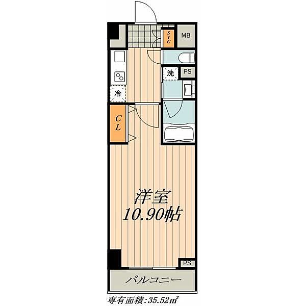 愛知県名古屋市千種区千種２丁目(賃貸マンション1K・3階・35.52㎡)の写真 その2