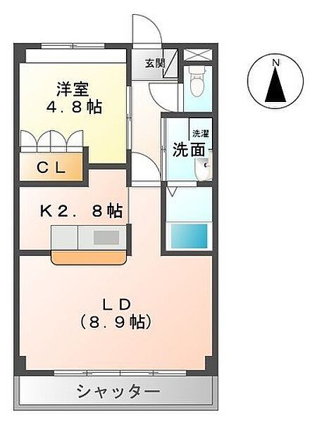 愛知県名古屋市千種区仲田１丁目(賃貸アパート1LDK・1階・40.00㎡)の写真 その2