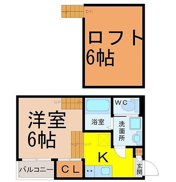愛知県名古屋市緑区鳴海町字作町(賃貸アパート1SK・1階・21.30㎡)の写真 その2