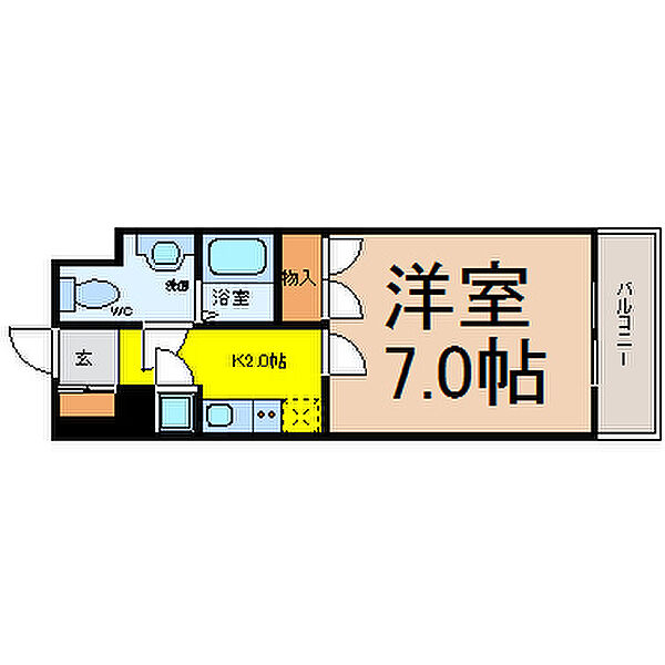 愛知県名古屋市名東区姫若町(賃貸マンション1K・3階・24.50㎡)の写真 その2