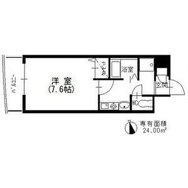 愛知県名古屋市千種区内山２丁目(賃貸マンション1K・4階・24.00㎡)の写真 その2