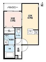 愛知県名古屋市瑞穂区内浜町（賃貸アパート1LDK・3階・32.20㎡） その2