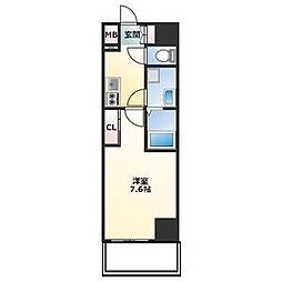 名鉄名古屋本線 鳴海駅 徒歩5分の賃貸マンション 9階1Kの間取り