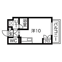 愛知県名古屋市名東区望が丘（賃貸マンション1R・5階・24.80㎡） その2