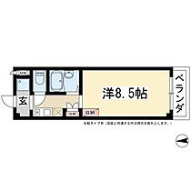 愛知県名古屋市名東区にじが丘２丁目（賃貸マンション1K・1階・24.90㎡） その2