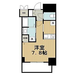 プレサンスNAGOYA桜通ビッグビート 5階1Kの間取り