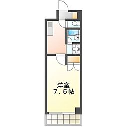 名古屋市営鶴舞線 八事駅 徒歩5分の賃貸マンション 1階1Kの間取り
