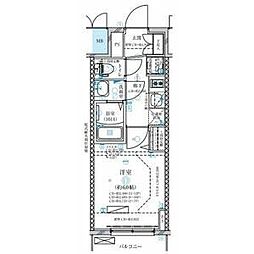 名古屋市営東山線 今池駅 徒歩7分の賃貸マンション 5階1Kの間取り