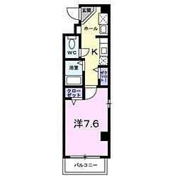 名古屋市営東山線 今池駅 徒歩2分の賃貸アパート 3階1Kの間取り