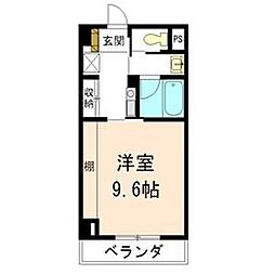 エポックステージ 1Kの間取図画像