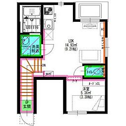 TRES新守山(トレス新守山) 1LDKの間取図画像