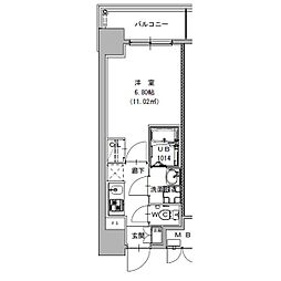 S-RESIDENCE植田asolea(アソレア) 1Kの間取図画像