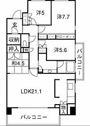 プライムメゾン富士見台 4LDKの間取図画像