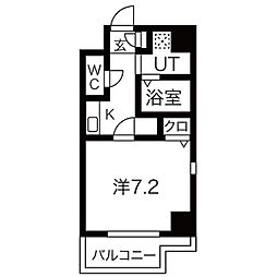 ラフォーレ千種 1Kの間取図画像