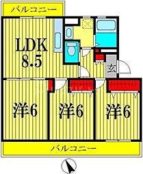 間取図画像 3LDK