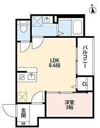 間取図画像 1LDK
