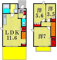 間取図画像 3LDK