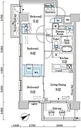 間取図画像 3LDK