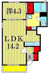 間取図画像 1LDK