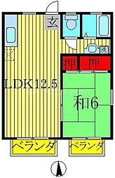 プレジオ・T1 1LDKの間取図画像