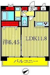プライム柏 1LDKの間取図画像