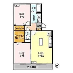 グリーンヴァレー葉山 3DKの間取図画像