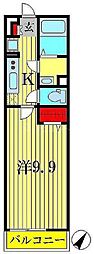 リブリ・明原 1Kの間取図画像