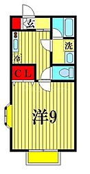ブランシェ 1Kの間取図画像