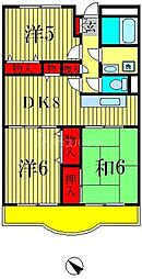 MMビル 3LDKの間取図画像