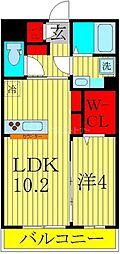 アリエッタ 1LDKの間取図画像