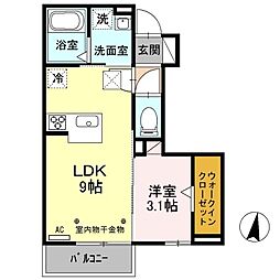 間取図画像 1LDK