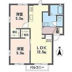 間取図画像 2LDK