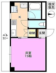 LONBLDG. 1Kの間取図画像