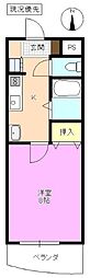 サンパークひまわり 1Kの間取図画像