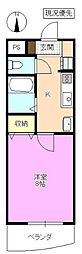 サンパークひまわり 1Kの間取図画像