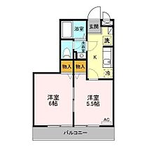 スクエアガーデンKAMAKURA  ｜ 長野県松本市両島（賃貸アパート2K・2階・33.56㎡） その2