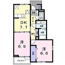 ボム・コリ－ヌIII  ｜ 長野県松本市波田（賃貸アパート2DK・1階・51.05㎡） その2