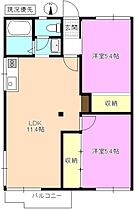 フォーブルてづか  ｜ 長野県塩尻市大字広丘吉田（賃貸アパート2LDK・2階・48.60㎡） その2