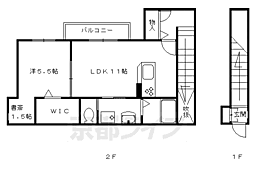 シャーメゾンコジマ 1LDKの間取図画像