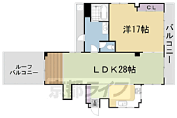 スペース岡崎 1LDKの間取図画像