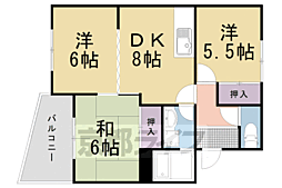 カーサ・オバタ 3LDKの間取図画像