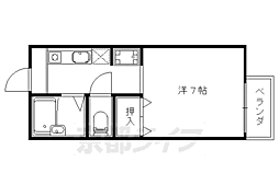ディアス北花山 1Kの間取図画像