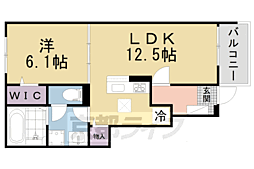 グリーンハイツ加茂2 1LDKの間取図画像